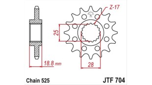ΓΡΑΝΑΖΙ ΚΙΝΗΣΗΣ JT 525 15T