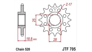 ΓΡΑΝΑΖΙ ΚΙΝΗΣΗΣ JT 520 16T