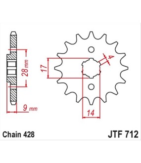 ΓΡΑΝΑΖΙ ΚΙΝΗΣΗΣ JT 428 13T ΑΝΤΑΛΛΑΚΤΙΚΑ