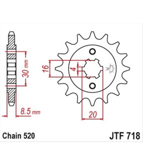 ΓΡΑΝΑΖΙ ΚΙΝΗΣΗΣ JT 520 12T ΑΝΤΑΛΛΑΚΤΙΚΑ