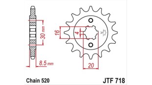 ΓΡΑΝΑΖΙ ΚΙΝΗΣΗΣ JT 520 12T ΑΝΤΑΛΛΑΚΤΙΚΑ