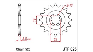 ΓΡΑΝΑΖΙ ΚΙΝΗΣΗΣ JT 520 13T