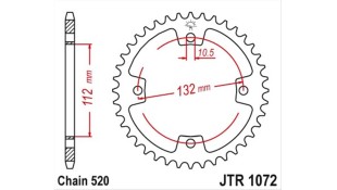 ΓΡΑΝΑΖΙ ΤΡΟΧΟΥ JT 520 36T ΑΝΤΑΛΛΑΚΤΙΚΑ