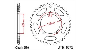 ΓΡΑΝΑΖΙ ΤΡΟΧΟΥ JT 520 39T
