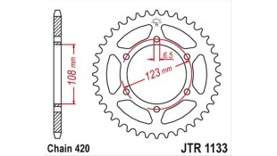 ΓΡΑΝΑΖΙ ΤΡΟΧΟΥ JT 420 52T ΑΝΤΑΛΛΑΚΤΙΚΑ