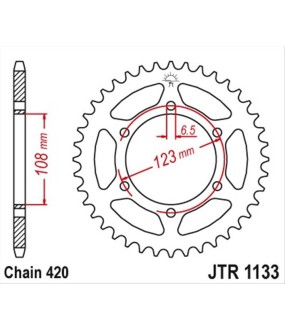 ΓΡΑΝΑΖΙ ΤΡΟΧΟΥ JT 420 52T