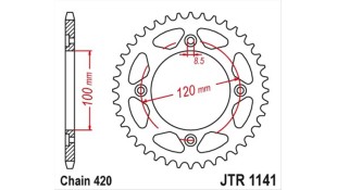 ΓΡΑΝΑΖΙ ΤΡΟΧΟΥ JT 420 51T