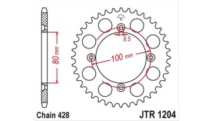 ΓΡΑΝΑΖΙ ΤΡΟΧΟΥ JT 428 46T