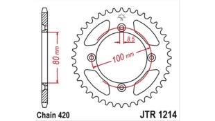 ΓΡΑΝΑΖΙ ΤΡΟΧΟΥ JT 420 36T ΑΝΤΑΛΛΑΚΤΙΚΑ