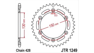 ΓΡΑΝΑΖΙ ΤΡΟΧΟΥ JT 428 51T ΑΝΤΑΛΛΑΚΤΙΚΑ