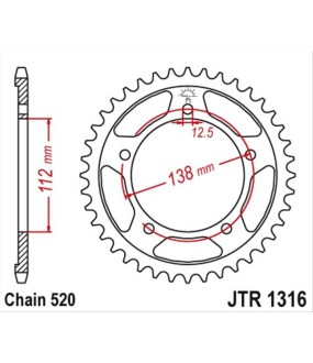 ΓΡΑΝΑΖΙ ΤΡΟΧΟΥ JT 520 38T ΑΝΤΑΛΛΑΚΤΙΚΑ