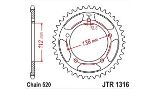 ΓΡΑΝΑΖΙ ΤΡΟΧΟΥ JT 520 38T ΑΝΤΑΛΛΑΚΤΙΚΑ