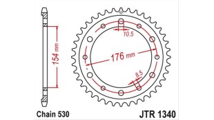 ΓΡΑΝΑΖΙ ΤΡΟΧΟΥ JT 530 43T ΑΝΤΑΛΛΑΚΤΙΚΑ