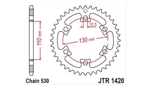 ΓΡΑΝΑΖΙ ΤΡΟΧΟΥ JT 530 40T ΑΝΤΑΛΛΑΚΤΙΚΑ