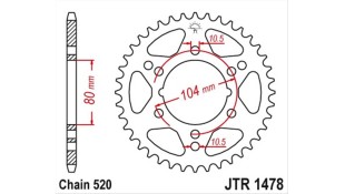 ΓΡΑΝΑΖΙ ΤΡΟΧΟΥ JT 520 30T