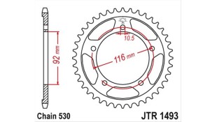 ΓΡΑΝΑΖΙ ΤΡΟΧΟΥ JT 530 41T