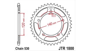 ΓΡΑΝΑΖΙ ΤΡΟΧΟΥ JT 530 40T