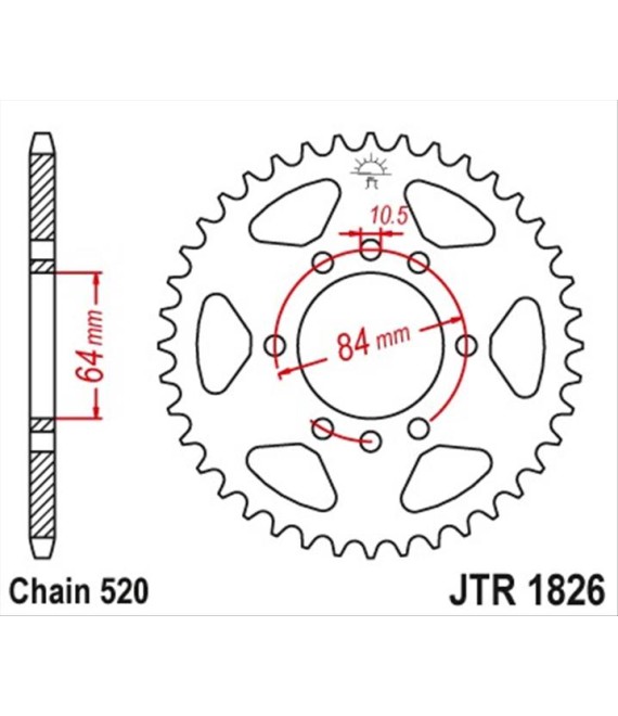 ΓΡΑΝΑΖΙ ΤΡΟΧΟΥ JT 520 37T SPARE PARTS ΓΡΑΝΑΖΙ ΤΡΟΧΟΥ JT 520 37T