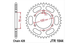 ΓΡΑΝΑΖΙ ΤΡΟΧΟΥ JT 428 43T ΑΝΤΑΛΛΑΚΤΙΚΑ