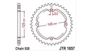ΓΡΑΝΑΖΙ ΤΡΟΧΟΥ JT 520 36T ΓΡΑΝΑΖΙ ΤΡΟΧΟΥ JT 520 36T
