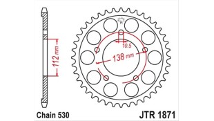 ΓΡΑΝΑΖΙ ΤΡΟΧΟΥ JT 530 48T ΑΝΤΑΛΛΑΚΤΙΚΑ