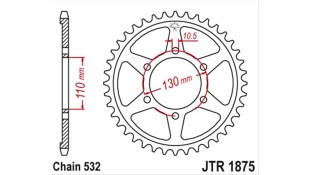 ΓΡΑΝΑΖΙ ΤΡΟΧΟΥ JT 532 48T ΓΡΑΝΑΖΙ ΤΡΟΧΟΥ JT 532 48T