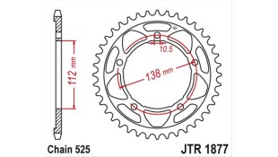 ΓΡΑΝΑΖΙ ΤΡΟΧΟΥ JT 525 41T ΑΝΤΑΛΛΑΚΤΙΚΑ