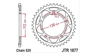 ΓΡΑΝΑΖΙ ΤΡΟΧΟΥ JT 525 41T