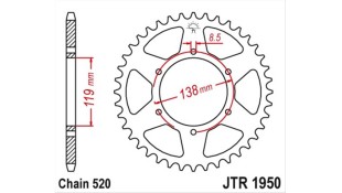 ΓΡΑΝΑΖΙ ΤΡΟΧΟΥ JT 520 48T ΑΝΤΑΛΛΑΚΤΙΚΑ