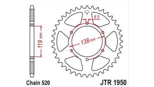 ΓΡΑΝΑΖΙ ΤΡΟΧΟΥ JT 520 48T