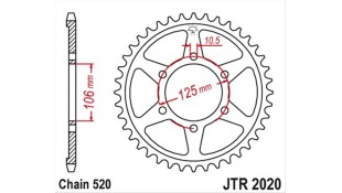 ΓΡΑΝΑΖΙ ΤΡΟΧΟΥ JT 520 41T ΑΝΤΑΛΛΑΚΤΙΚΑ