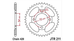 ΓΡΑΝΑΖΙ ΤΡΟΧΟΥ JT 420 39T ΑΝΤΑΛΛΑΚΤΙΚΑ