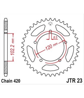 ΓΡΑΝΑΖΙ ΤΡΟΧΟΥ JT 420 47T ΑΝΤΑΛΛΑΚΤΙΚΑ