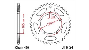 ΓΡΑΝΑΖΙ ΤΡΟΧΟΥ JT 420 50T