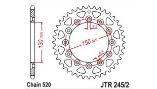 ΓΡΑΝΑΖΙ ΤΡΟΧΟΥ JT 520 40T ΑΝΤΑΛΛΑΚΤΙΚΑ