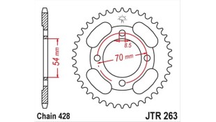 ΓΡΑΝΑΖΙ ΤΡΟΧΟΥ JT 428 36T ΑΝΤΑΛΛΑΚΤΙΚΑ