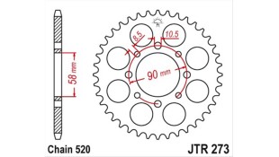 ΓΡΑΝΑΖΙ ΤΡΟΧΟΥ JT 520 39T