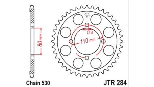 ΓΡΑΝΑΖΙ ΤΡΟΧΟΥ JT 530 38T ΑΝΤΑΛΛΑΚΤΙΚΑ