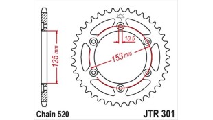 ΓΡΑΝΑΖΙ ΤΡΟΧΟΥ JT 520 45T