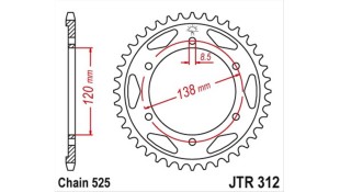 ΓΡΑΝΑΖΙ ΤΡΟΧΟΥ JT 525 40T ΑΝΤΑΛΛΑΚΤΙΚΑ