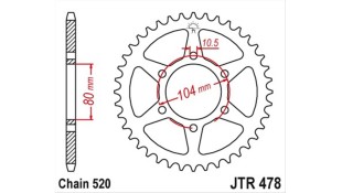 ΓΡΑΝΑΖΙ ΤΡΟΧΟΥ JT 520 43T ΑΝΤΑΛΛΑΚΤΙΚΑ