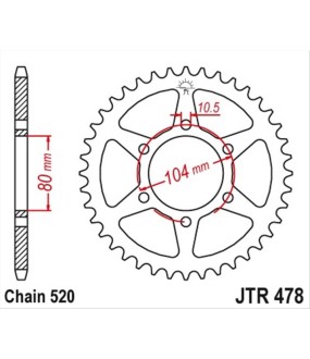 ΓΡΑΝΑΖΙ ΤΡΟΧΟΥ JT 520 43T ΑΝΤΑΛΛΑΚΤΙΚΑ