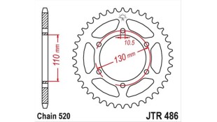 ΓΡΑΝΑΖΙ ΤΡΟΧΟΥ JT 520 38T ΑΝΤΑΛΛΑΚΤΙΚΑ