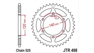 ΓΡΑΝΑΖΙ ΤΡΟΧΟΥ JT 525 38T