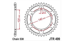 ΓΡΑΝΑΖΙ ΤΡΟΧΟΥ JT 530 38T ΑΝΤΑΛΛΑΚΤΙΚΑ