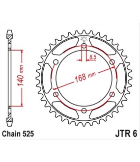 ΓΡΑΝΑΖΙ ΤΡΟΧΟΥ JT 525 41T