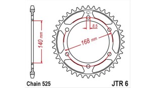 ΓΡΑΝΑΖΙ ΤΡΟΧΟΥ JT 525 41T ΓΡΑΝΑΖΙ ΤΡΟΧΟΥ JT 525 41T