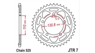 ΓΡΑΝΑΖΙ ΤΡΟΧΟΥ JT 525 45T ΑΝΤΑΛΛΑΚΤΙΚΑ