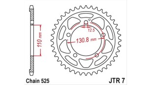 ΓΡΑΝΑΖΙ ΤΡΟΧΟΥ JT 525 45T