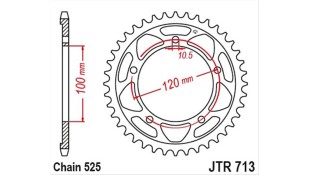 ΓΡΑΝΑΖΙ ΤΡΟΧΟΥ JT 525 40T